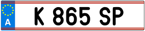 Trailer License Plate